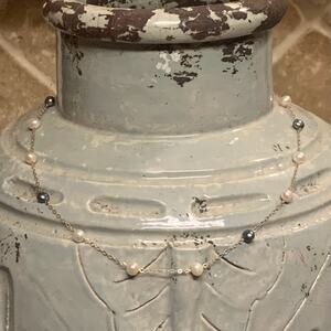 10K Gold and Multi Color Freshwater Pearl Necklace 18 Inch by JCM